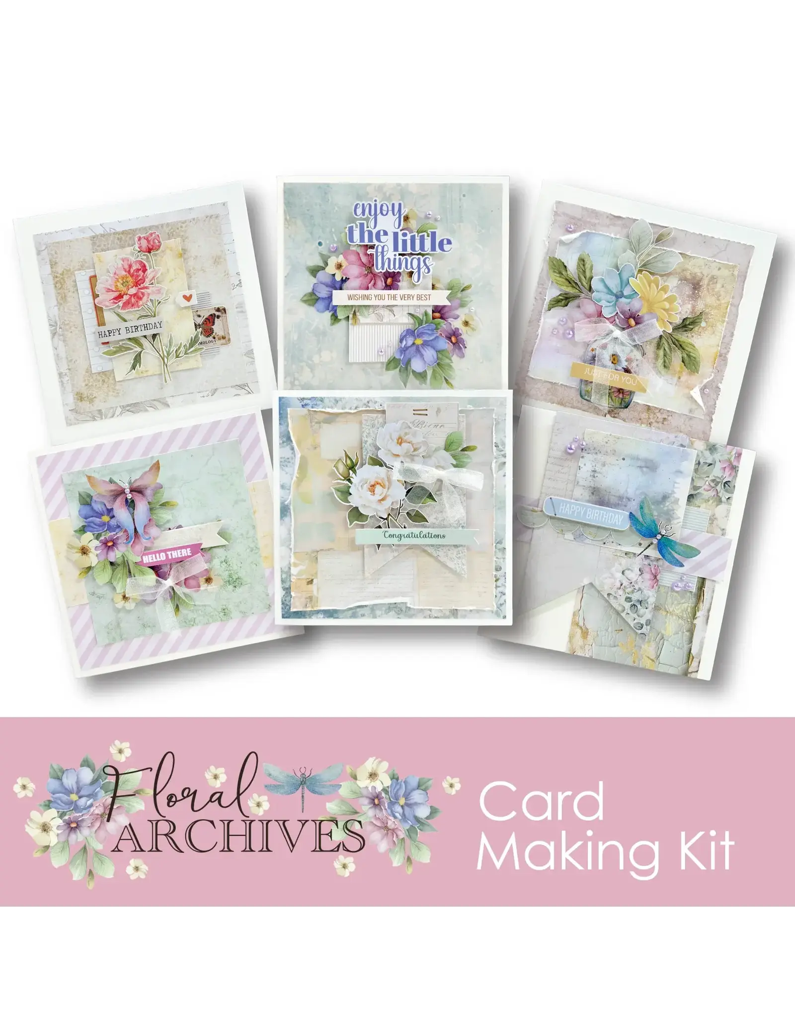 UNIQUELY CREATIVE UNIQUELY CREATIVE FLORAL ARCHIVES CARD MAKING KIT