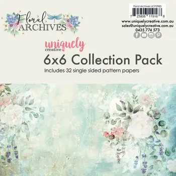 UNIQUELY CREATIVE UNIQUELY CREATIVE FLORAL ARCHIVES 6x6 COLLECTION PACK