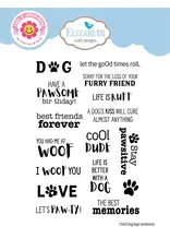 ELIZABETH CRAFT DESIGNS ELIZABETH CRAFT DESIGNS CUTE & WHIMSICAL DOG DAYS SENTIMENTS CLEAR STAMP SET
