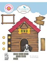 ELIZABETH CRAFT DESIGNS ELIZABETH CRAFT DESIGNS CUTE & WHIMSICAL DOG DAYS DOG HOUSE BUILD A BOOK DIE SET