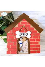 ELIZABETH CRAFT DESIGNS ELIZABETH CRAFT DESIGNS CUTE & WHIMSICAL DOG DAYS DOG HOUSE BUILD A BOOK DIE SET