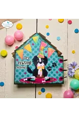 ELIZABETH CRAFT DESIGNS ELIZABETH CRAFT DESIGNS CUTE & WHIMSICAL DOG DAYS DOG HOUSE BUILD A BOOK DIE SET