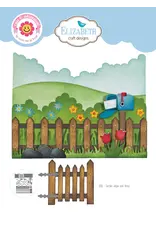 ELIZABETH CRAFT DESIGNS ELIZABETH CRAFT DESIGNS CUTE & WHIMSICAL DOG DAYS GARDEN EDGES AND FENCE DIE SET