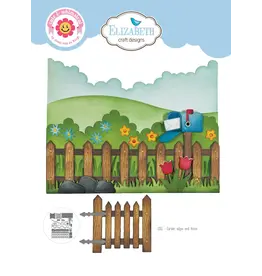 ELIZABETH CRAFT DESIGNS ELIZABETH CRAFT DESIGNS CUTE & WHIMSICAL DOG DAYS GARDEN EDGES AND FENCE DIE SET