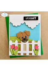 ELIZABETH CRAFT DESIGNS ELIZABETH CRAFT DESIGNS CUTE & WHIMSICAL DOG DAYS GARDEN EDGES AND FENCE DIE SET