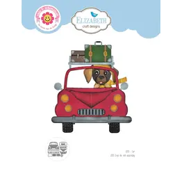 ELIZABETH CRAFT DESIGNS ELIZABETH CRAFT DESIGNS CUTE & WHIMSICAL DOG DAYS CAR DIE SET