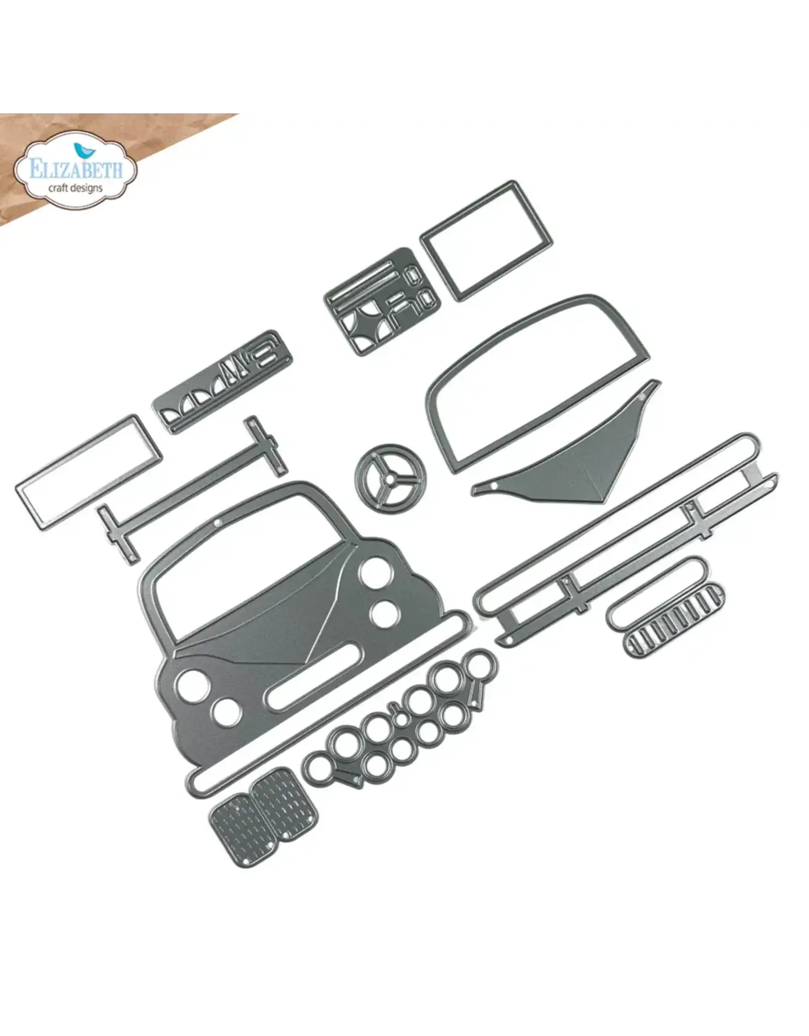 ELIZABETH CRAFT DESIGNS ELIZABETH CRAFT DESIGNS CUTE & WHIMSICAL DOG DAYS CAR DIE SET