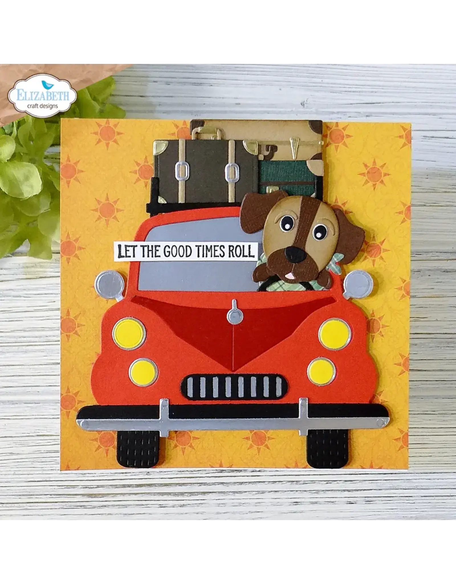 ELIZABETH CRAFT DESIGNS ELIZABETH CRAFT DESIGNS CUTE & WHIMSICAL DOG DAYS CAR DIE SET
