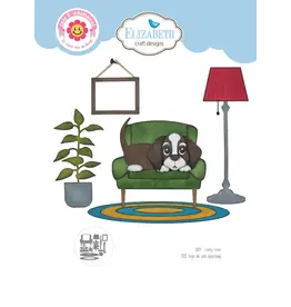 ELIZABETH CRAFT DESIGNS ELIZABETH CRAFT DESIGNS CUTE & WHIMSICAL DOG DAYS LIVING ROOM DIE SET
