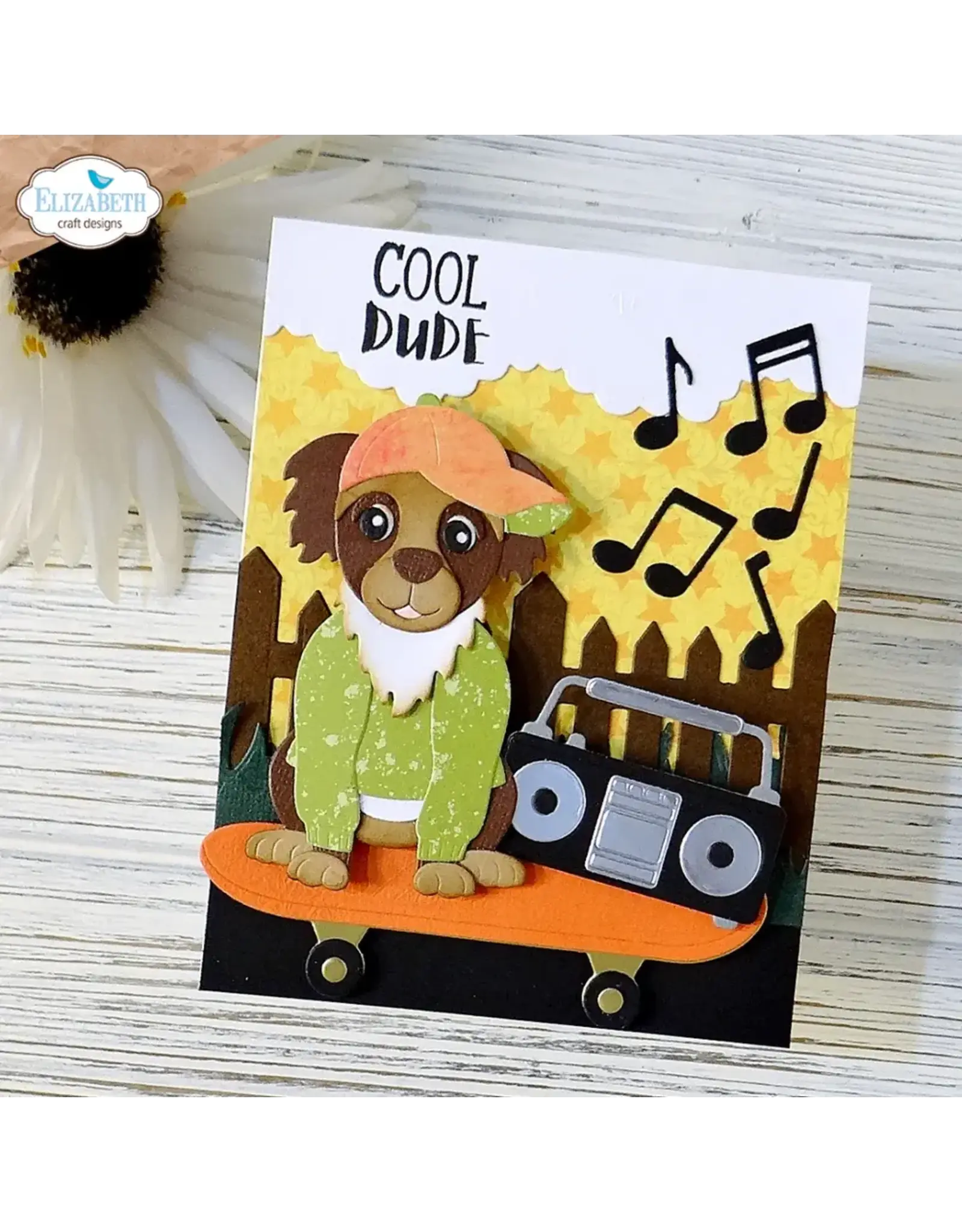 ELIZABETH CRAFT DESIGNS ELIZABETH CRAFT DESIGNS CUTE & WHIMSICAL DOG DAYS SKATEBOARD DIE SET