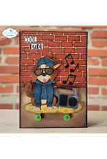 ELIZABETH CRAFT DESIGNS ELIZABETH CRAFT DESIGNS CUTE & WHIMSICAL DOG DAYS SKATEBOARD DIE SET