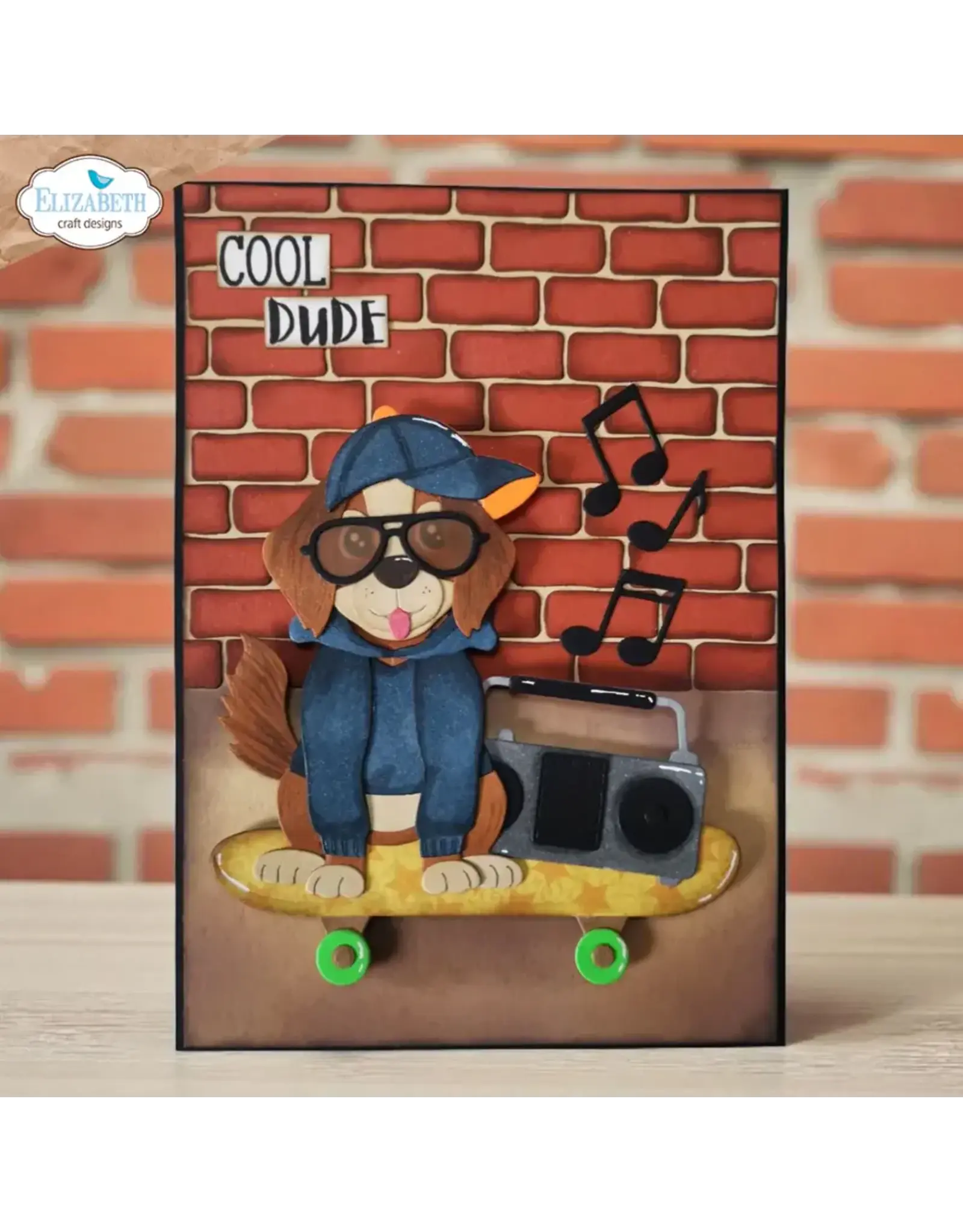 ELIZABETH CRAFT DESIGNS ELIZABETH CRAFT DESIGNS CUTE & WHIMSICAL DOG DAYS SKATEBOARD DIE SET