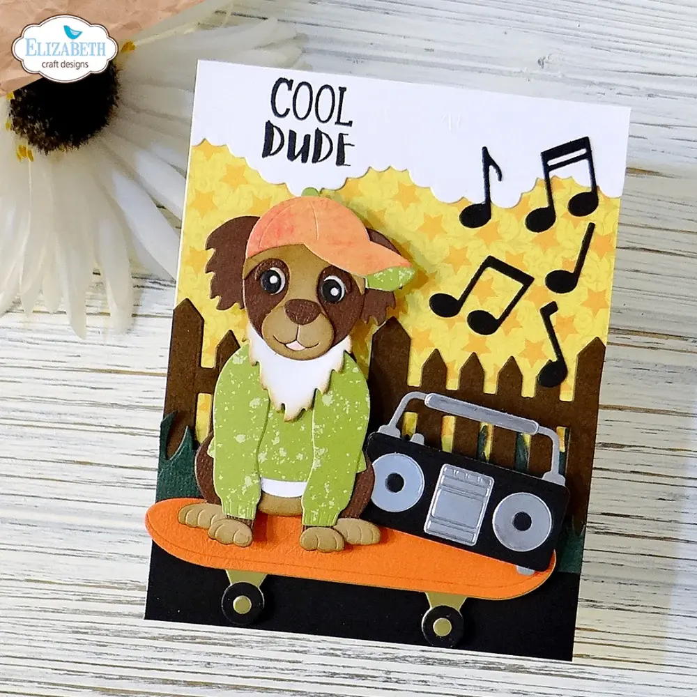 ELIZABETH CRAFT DESIGNS ELIZABETH CRAFT DESIGNS CUTE & WHIMSICAL DOG DAYS SKATEBOARD DIE SET