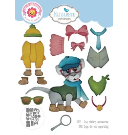 ELIZABETH CRAFT DESIGNS ELIZABETH CRAFT DESIGNS CUTE & WHIMSICAL DOG DAYS DOG CLOTHING ACCESSORIES DIE SET