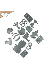 ELIZABETH CRAFT DESIGNS ELIZABETH CRAFT DESIGNS CUTE & WHIMSICAL DOG DAYS DOG CLOTHING ACCESSORIES DIE SET