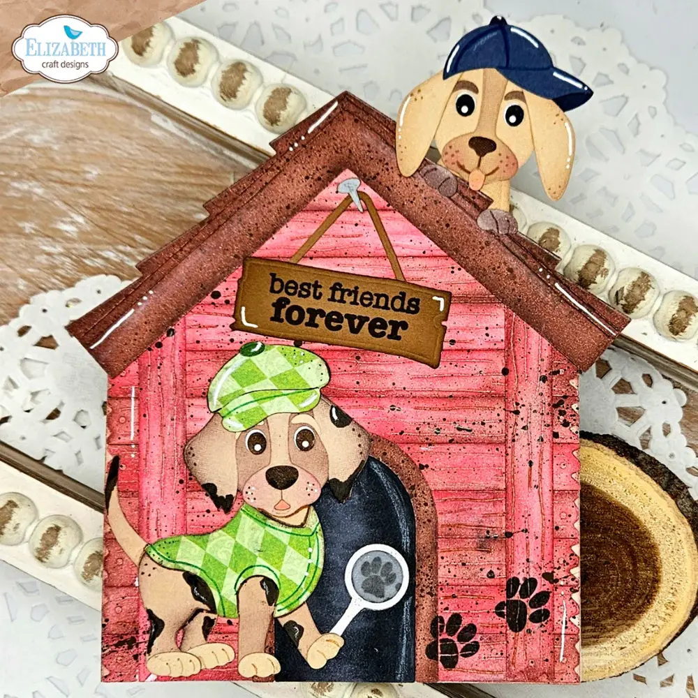 ELIZABETH CRAFT DESIGNS ELIZABETH CRAFT DESIGNS CUTE & WHIMSICAL DOG DAYS DOG CLOTHING ACCESSORIES DIE SET