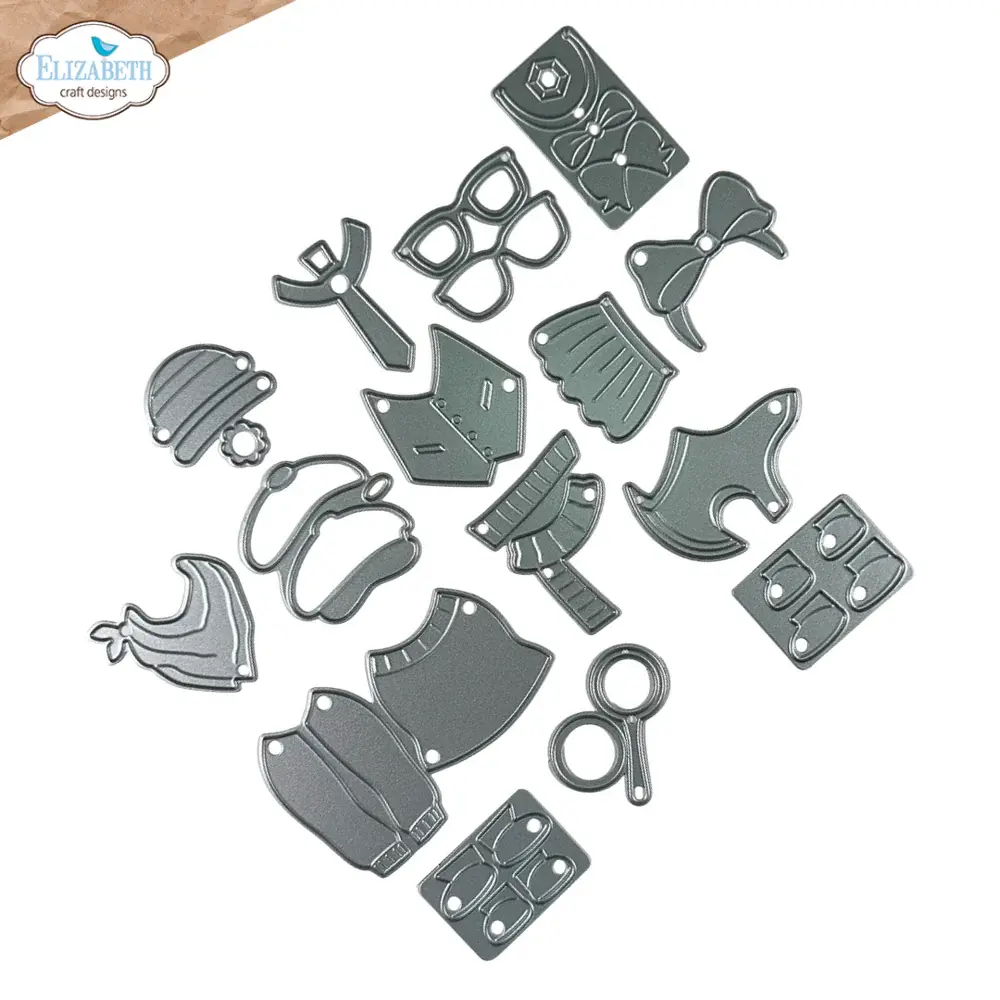 ELIZABETH CRAFT DESIGNS ELIZABETH CRAFT DESIGNS CUTE & WHIMSICAL DOG DAYS DOG CLOTHING ACCESSORIES DIE SET