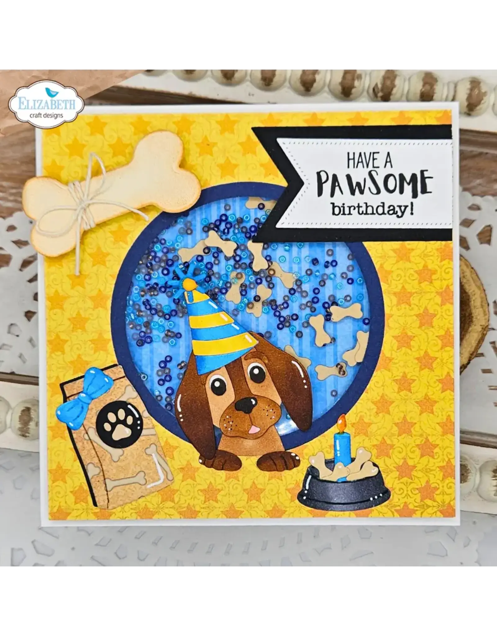 ELIZABETH CRAFT DESIGNS ELIZABETH CRAFT DESIGNS CUTE & WHIMSICAL DOG DAYS DOG ACCESSORIES DIE SET