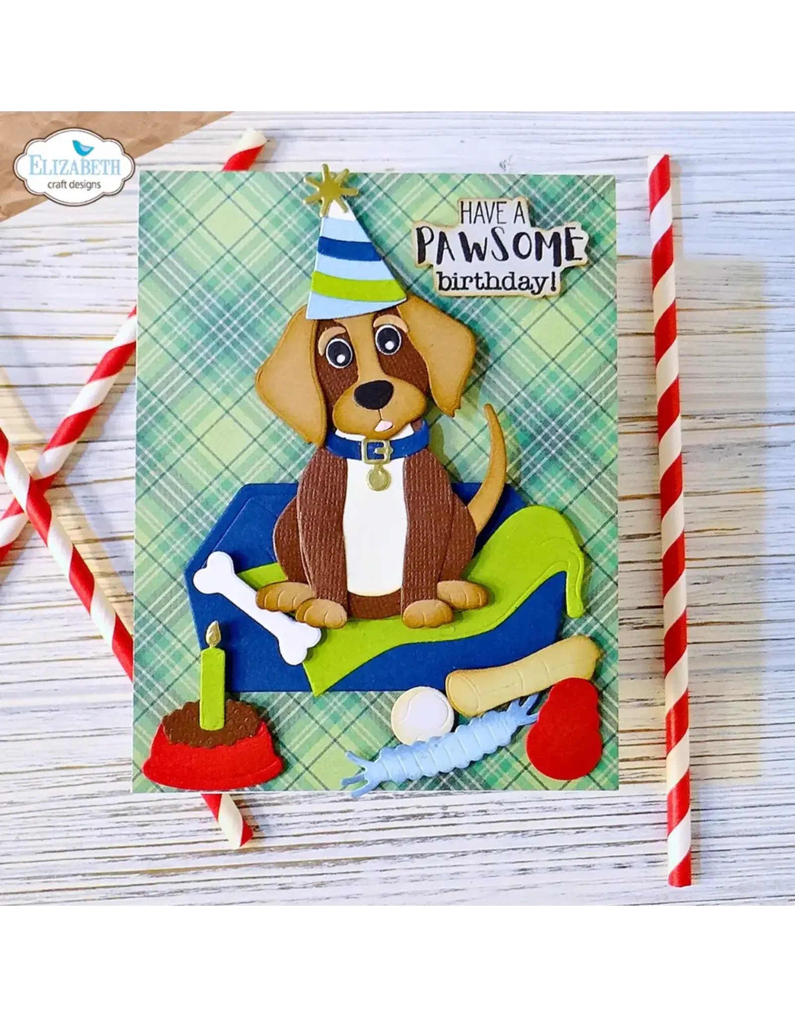 ELIZABETH CRAFT DESIGNS ELIZABETH CRAFT DESIGNS CUTE & WHIMSICAL DOG DAYS DOG ACCESSORIES DIE SET
