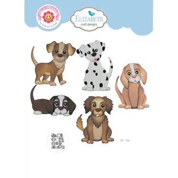 ELIZABETH CRAFT DESIGNS ELIZABETH CRAFT DESIGNS CUTE & WHIMSICAL DOG DAYS DOGS DIE SET
