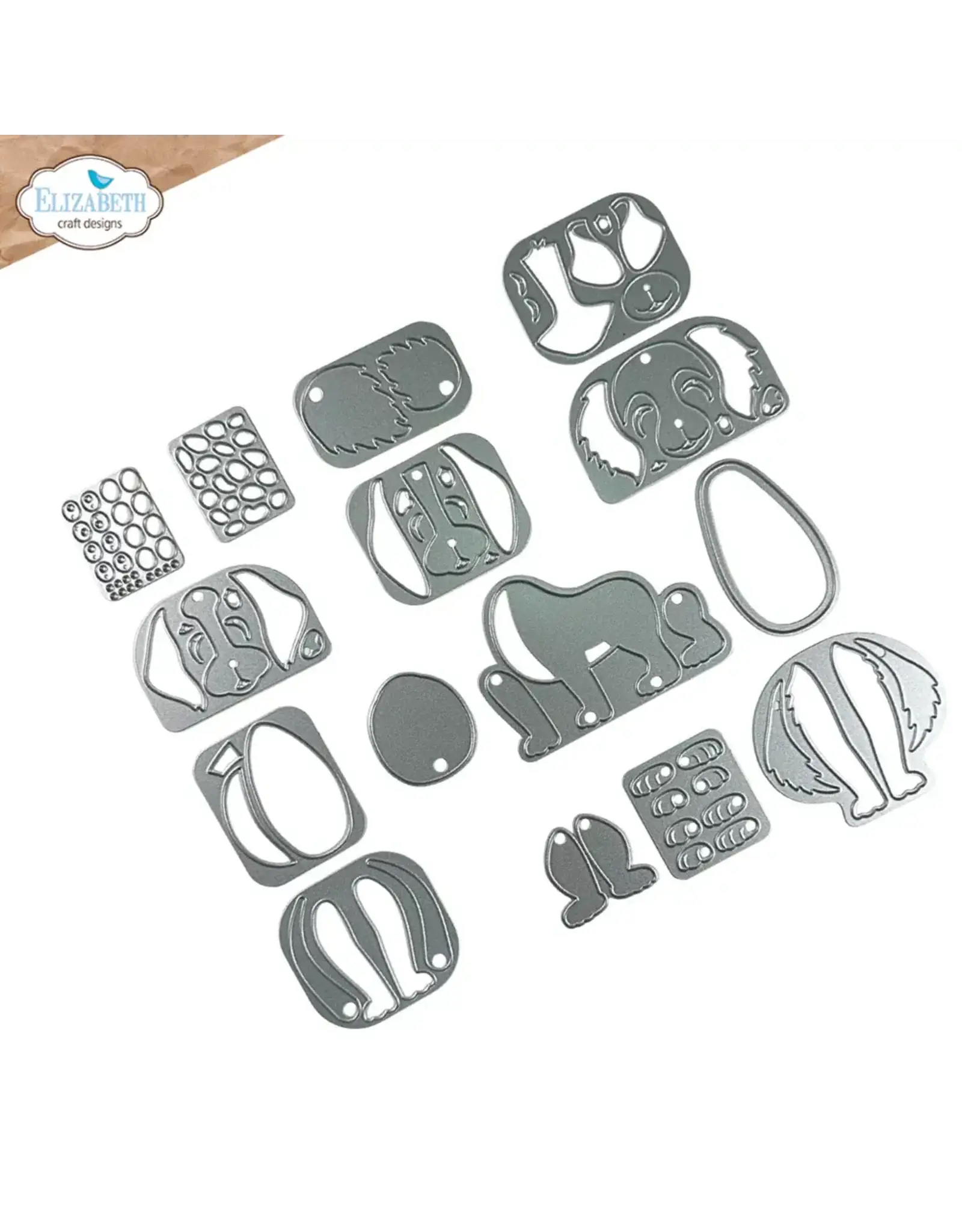 ELIZABETH CRAFT DESIGNS ELIZABETH CRAFT DESIGNS CUTE & WHIMSICAL DOG DAYS DOGS DIE SET