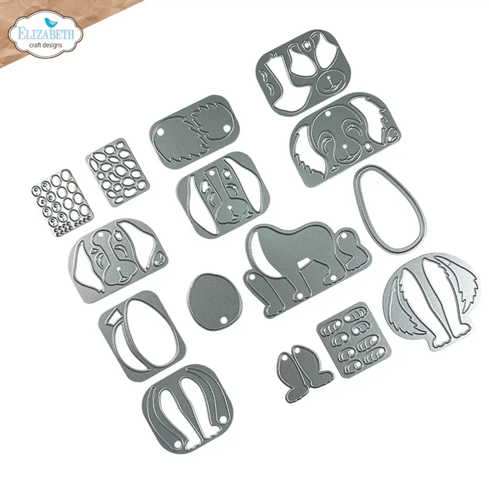 ELIZABETH CRAFT DESIGNS ELIZABETH CRAFT DESIGNS CUTE & WHIMSICAL DOG DAYS DOGS DIE SET