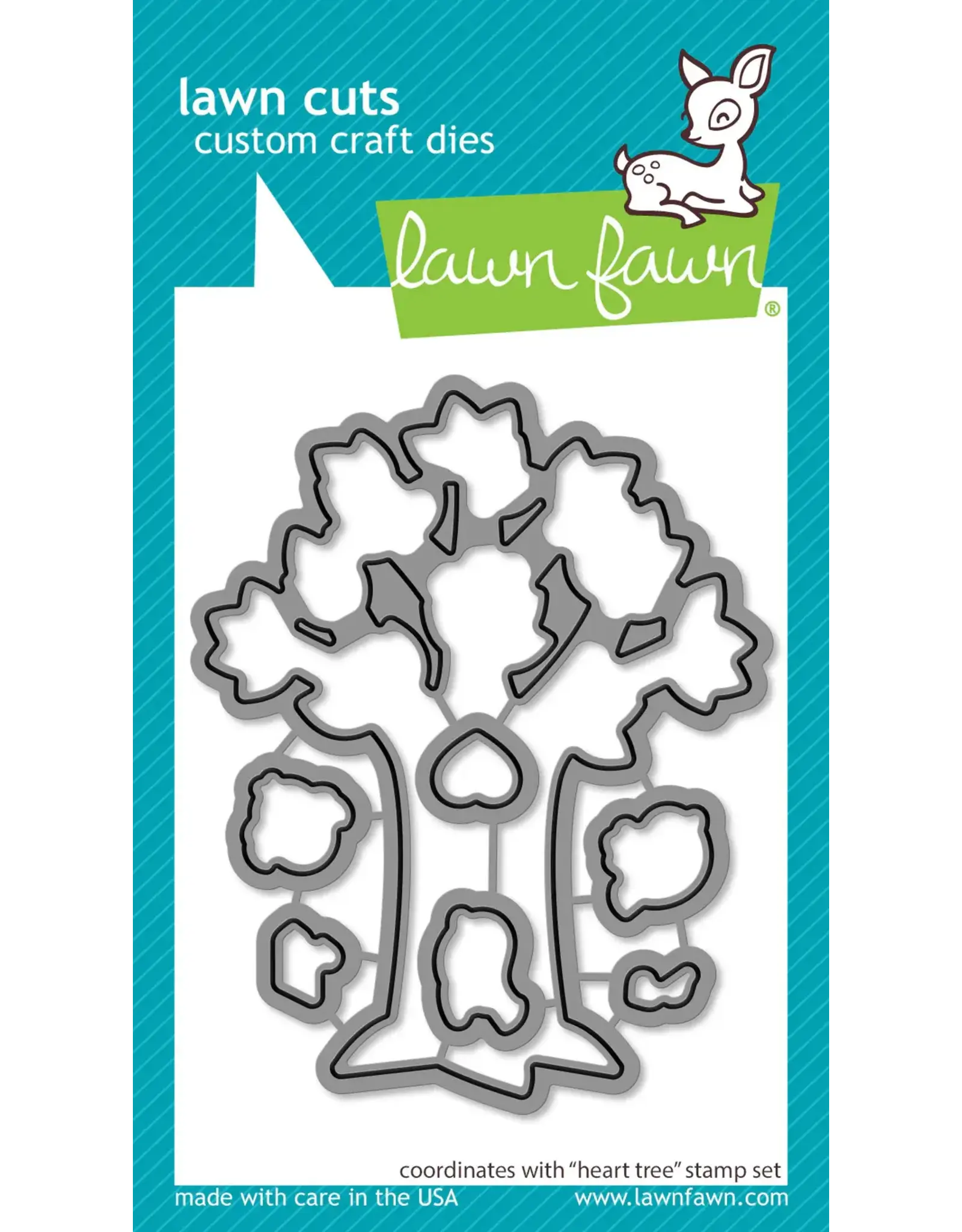 LAWN FAWN LAWN FAWN HEART TREE DIE SET