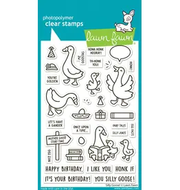 LAWN FAWN LAWN FAWN SILLY GOOSE! CLEAR STAMP & DIE SET