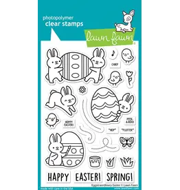 LAWN FAWN LAWN FAWN EGGSTRAORDINARY EASTER CLEAR STAMP & DIE SET