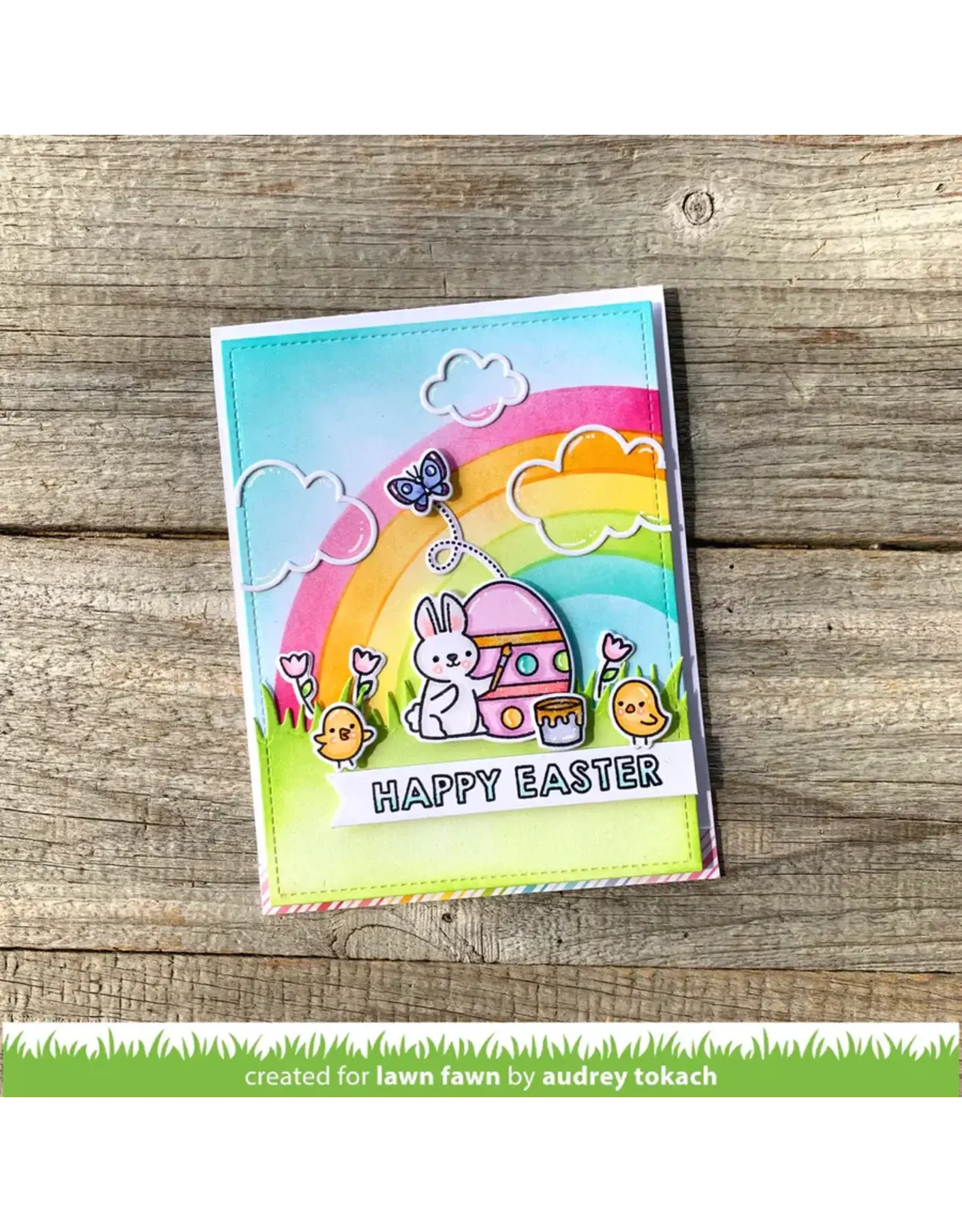 LAWN FAWN LAWN FAWN EGGSTRAORDINARY EASTER CLEAR STAMP & DIE SET