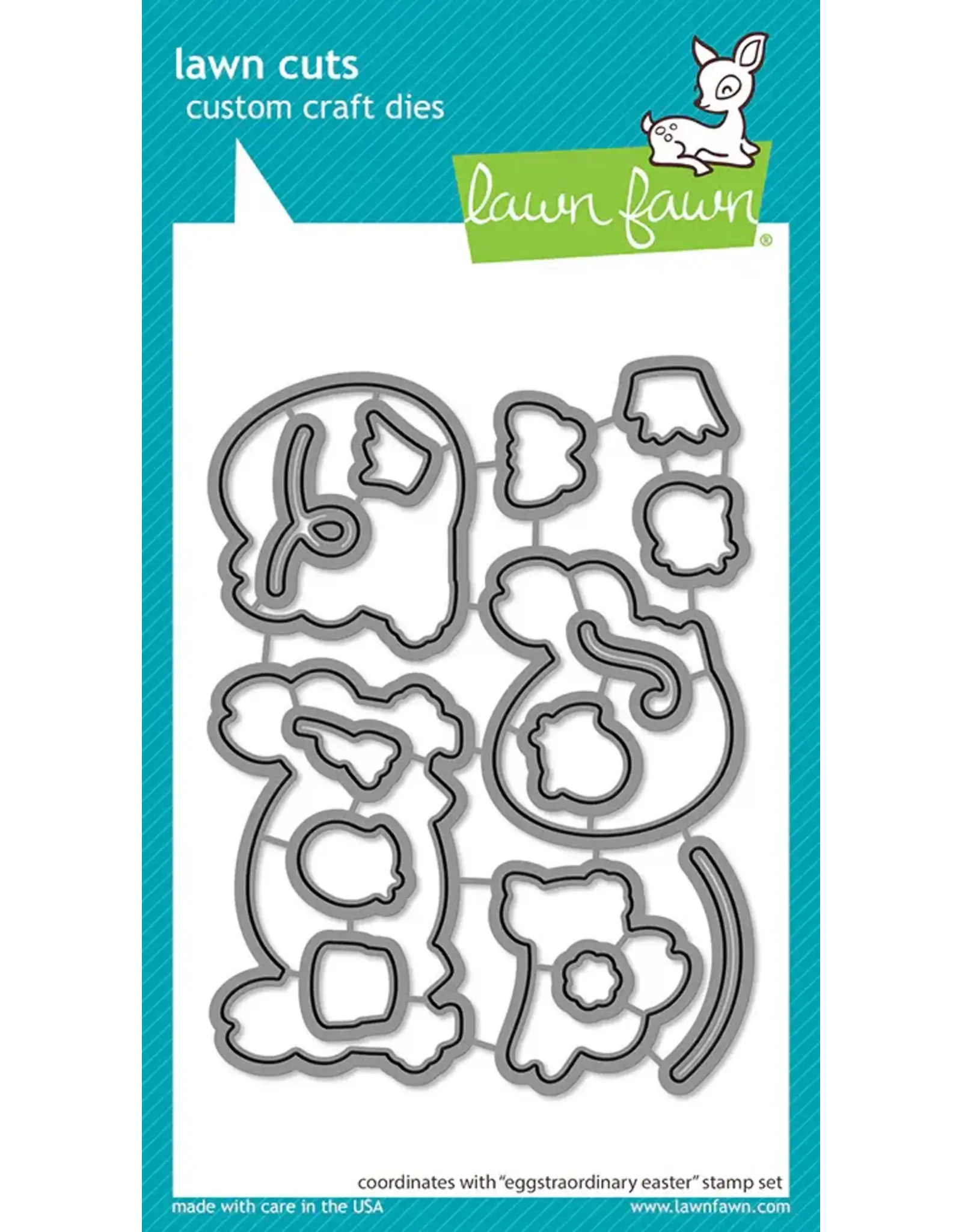 LAWN FAWN LAWN FAWN EGGSTRAORDINARY EASTER CLEAR STAMP & DIE SET