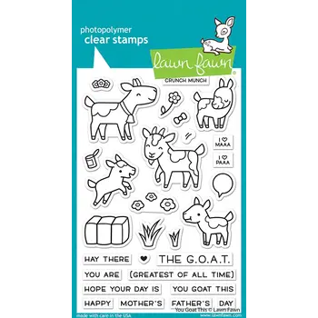 LAWN FAWN LAWN FAWN YOU GOAT THIS CLEAR STAMP & DIE SET