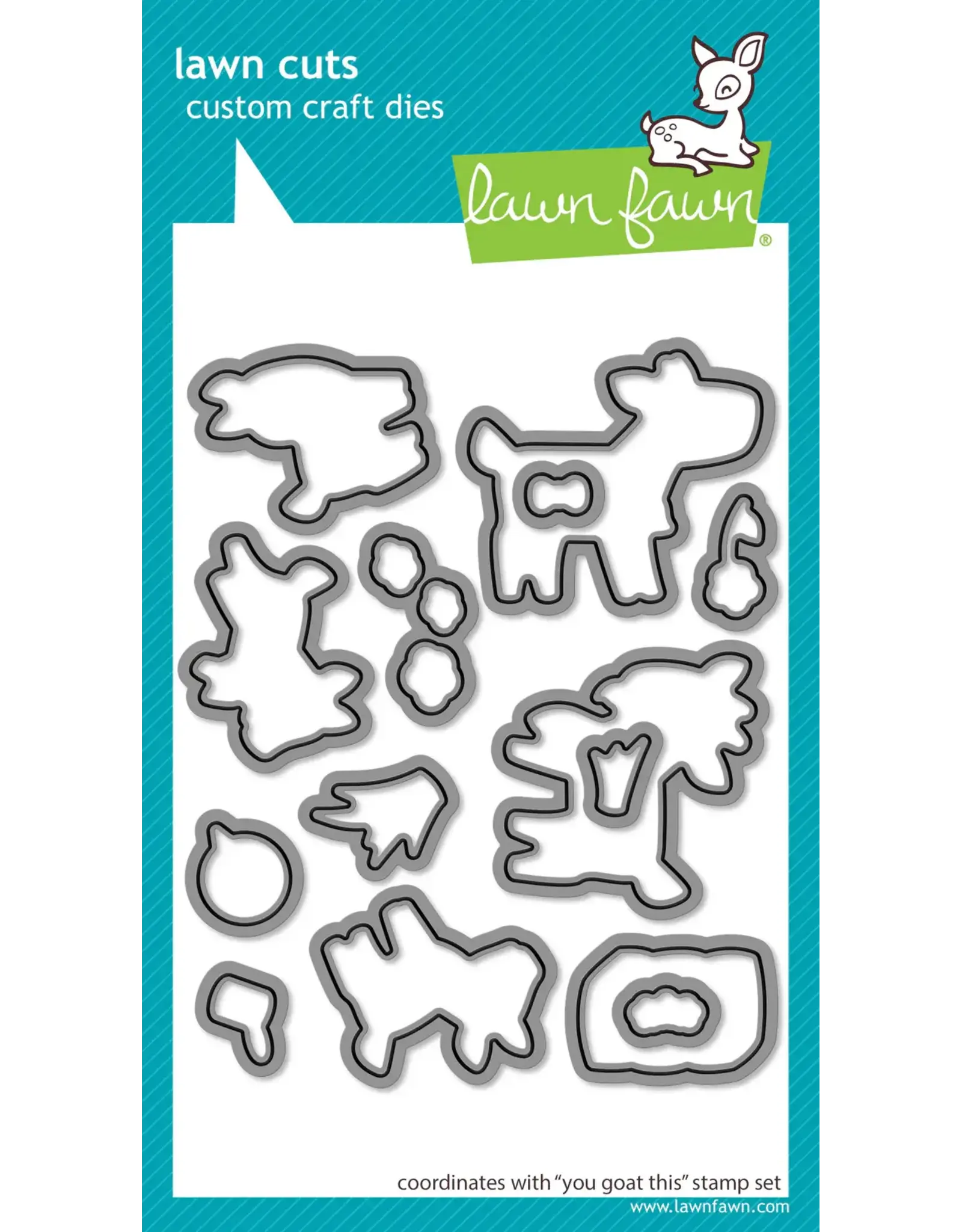 LAWN FAWN LAWN FAWN YOU GOAT THIS CLEAR STAMP & DIE SET