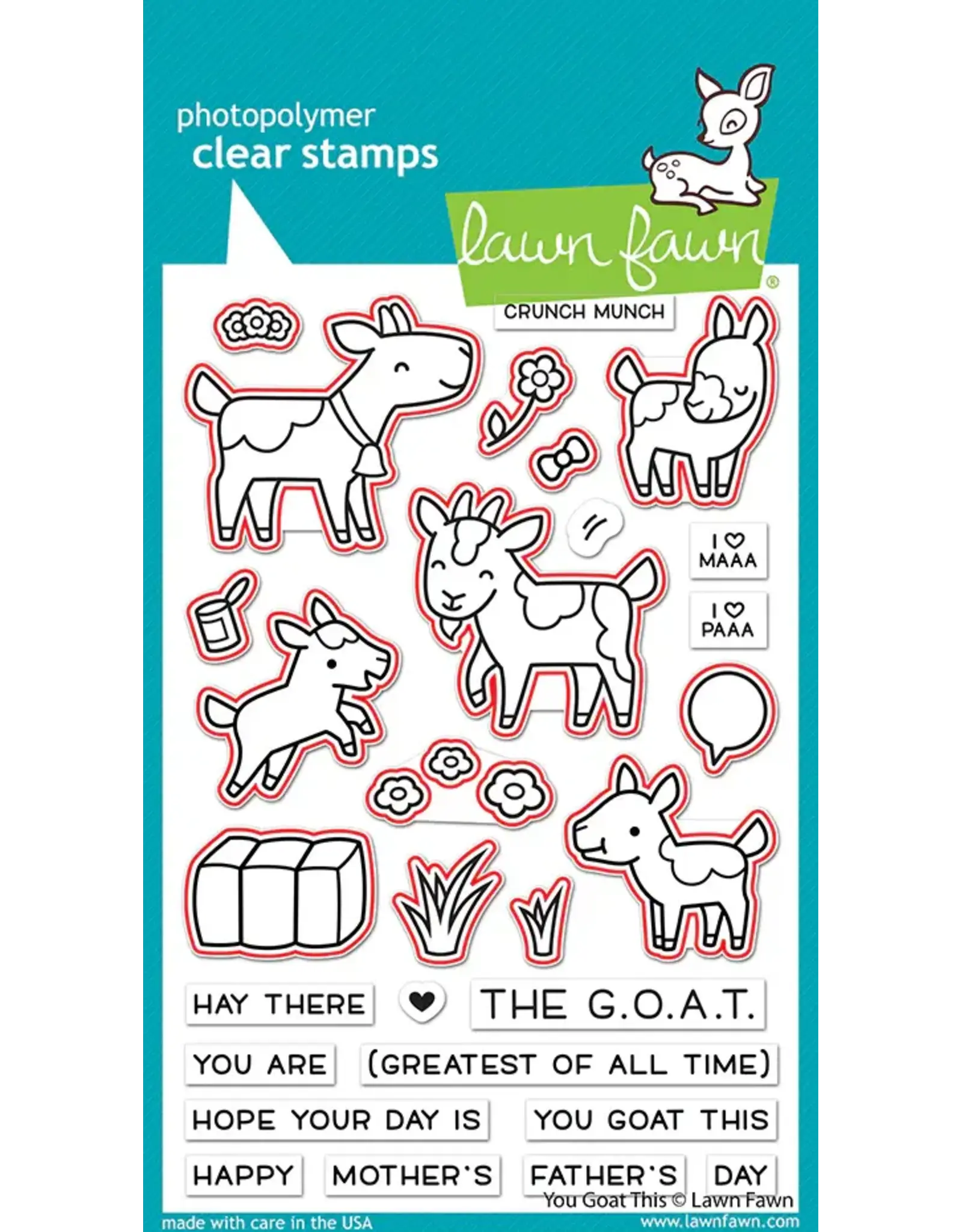LAWN FAWN LAWN FAWN YOU GOAT THIS CLEAR STAMP & DIE SET