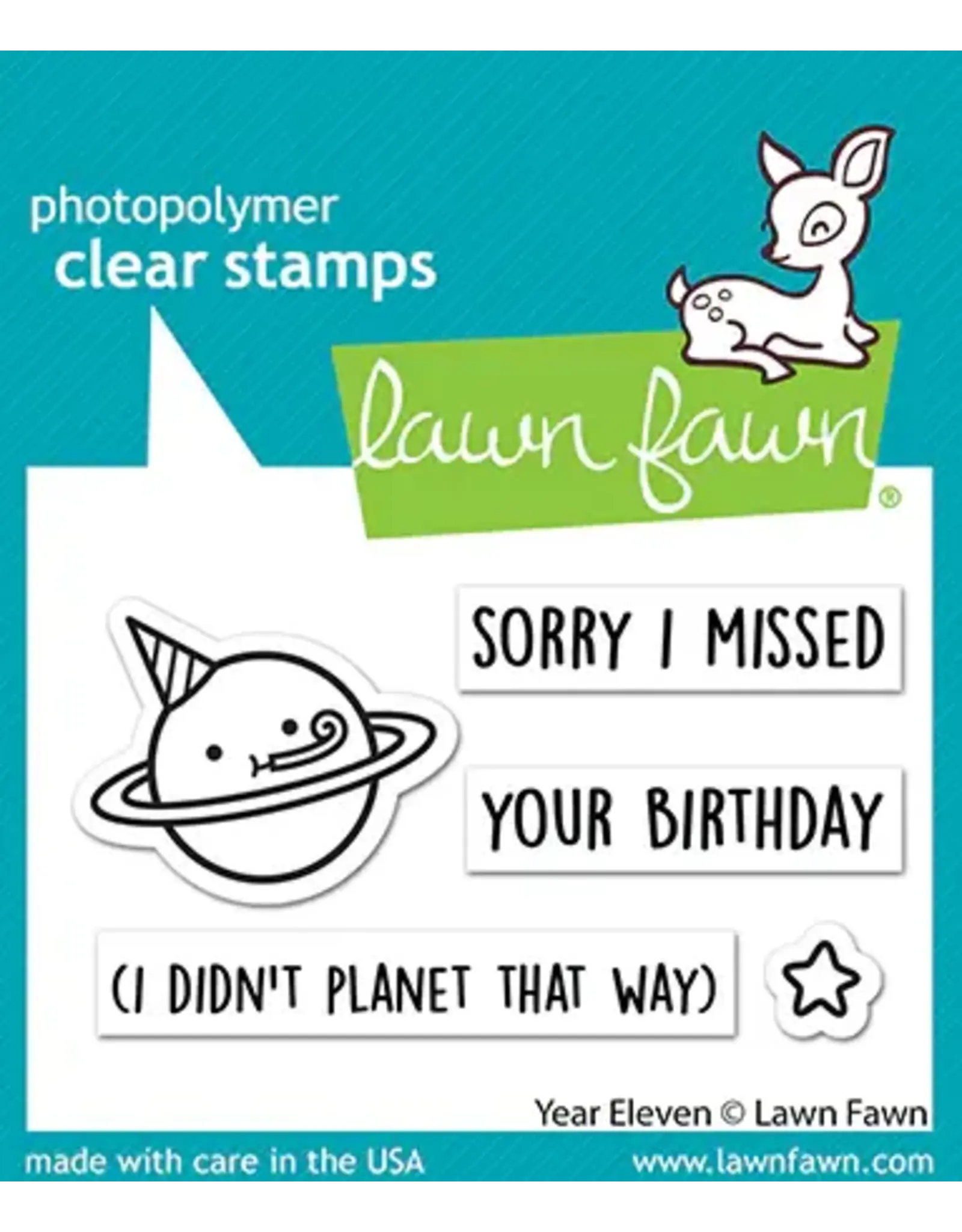 LAWN FAWN LAWN FAWN YEAR ELEVEN CLEAR STAMP & DIE SET