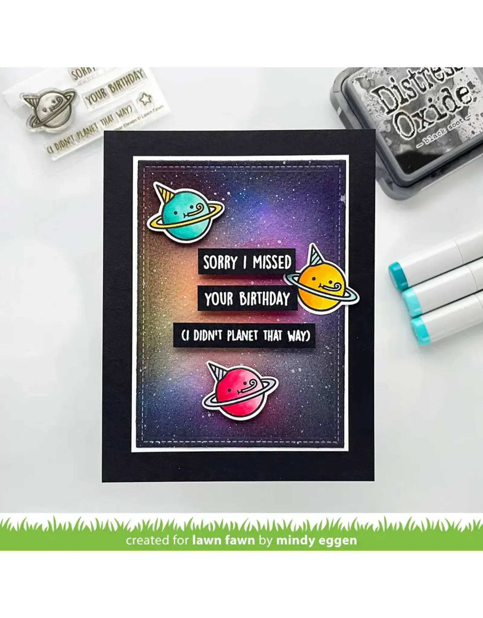 LAWN FAWN LAWN FAWN YEAR ELEVEN CLEAR STAMP & DIE SET