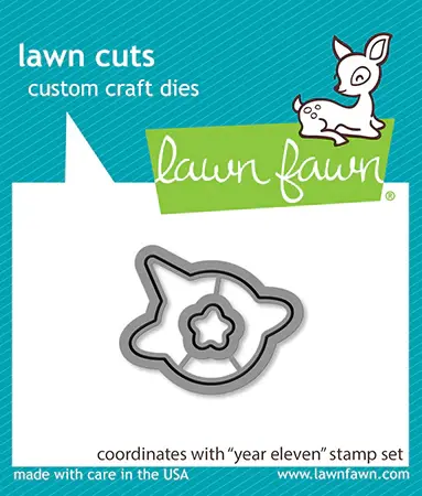 LAWN FAWN LAWN FAWN YEAR ELEVEN CLEAR STAMP & DIE SET