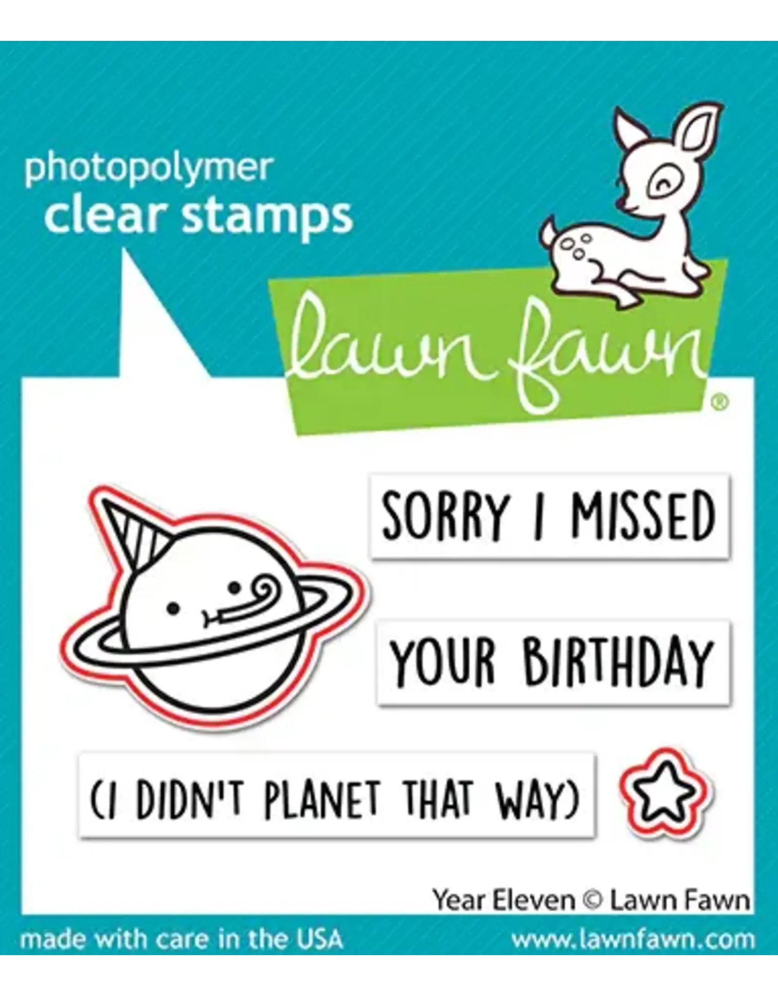 LAWN FAWN LAWN FAWN YEAR ELEVEN CLEAR STAMP & DIE SET