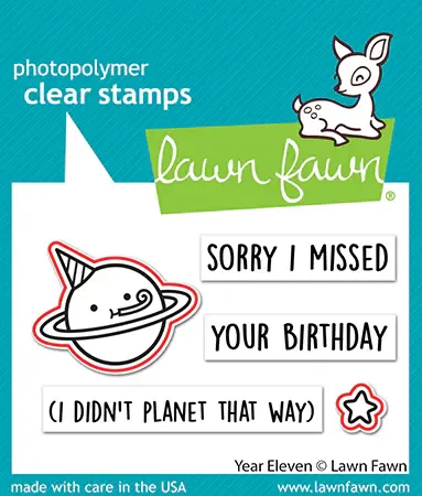 LAWN FAWN LAWN FAWN YEAR ELEVEN CLEAR STAMP & DIE SET
