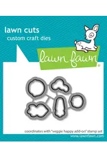 LAWN FAWN LAWN FAWN VEGGIE HAPPY ADD-ON CLEAR STAMP & DIE SET