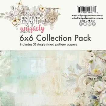 UNIQUELY CREATIVE UNIQUELY CREATIVE BOHEMIAN ESCAPE 6x6 COLLECTION PACK