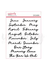 UNIQUELY CREATIVE UNIQUELY CREATIVE SCRIPT MONTH PUFFY STICKERS