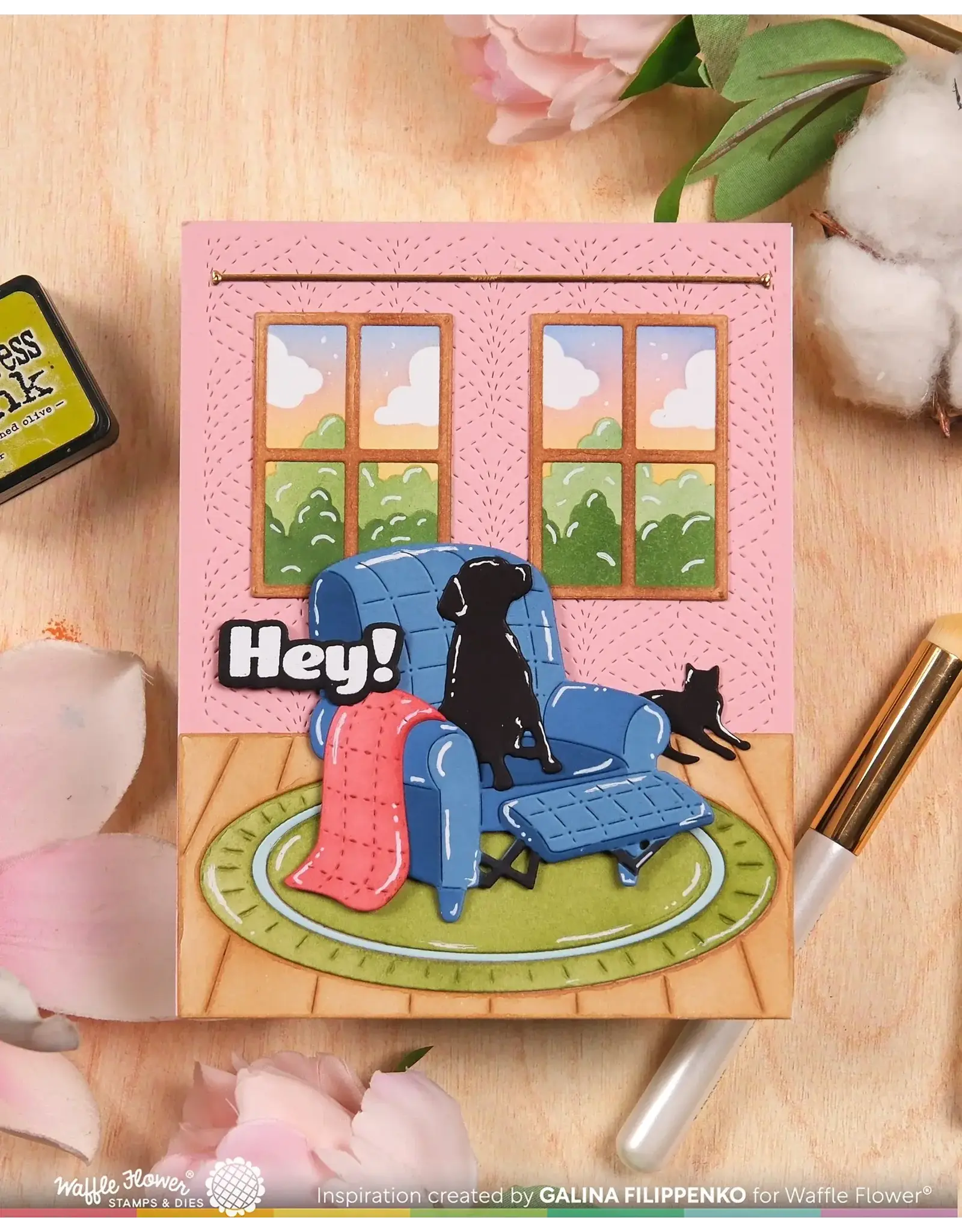 WAFFLE FLOWER WAFFLE FLOWER COZY SPOT PETS DIE SET