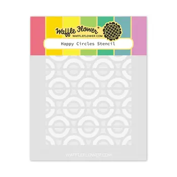 WAFFLE FLOWER WAFFLE FLOWER HAPPY CIRCLES STENCIL SET