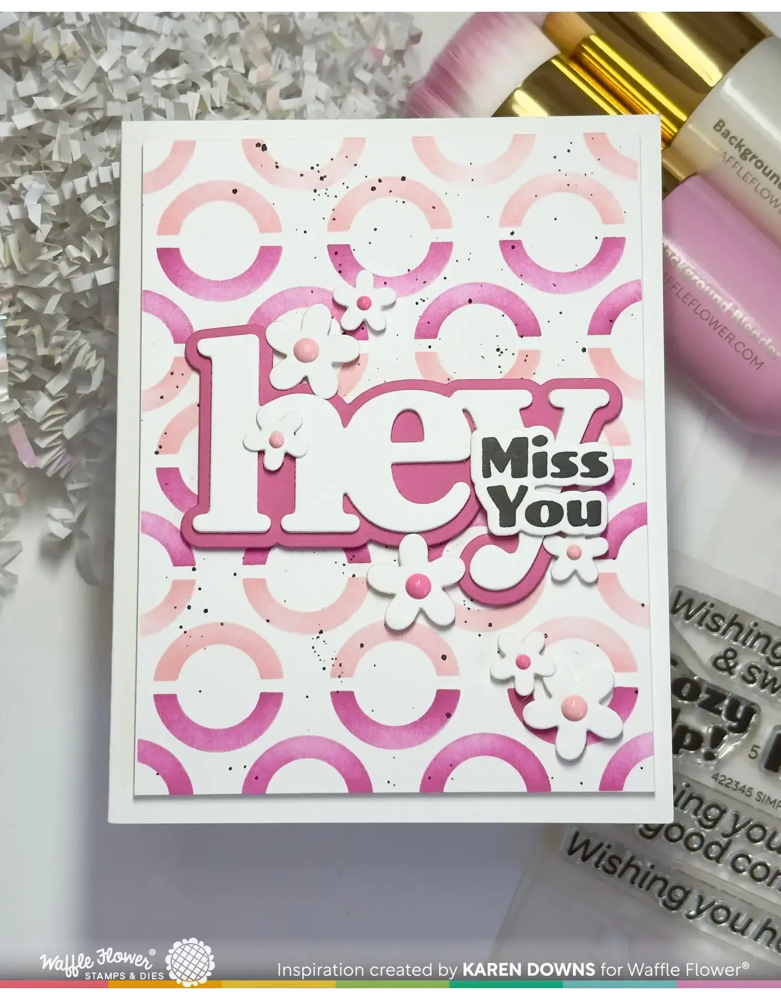 WAFFLE FLOWER WAFFLE FLOWER HAPPY CIRCLES STENCIL SET