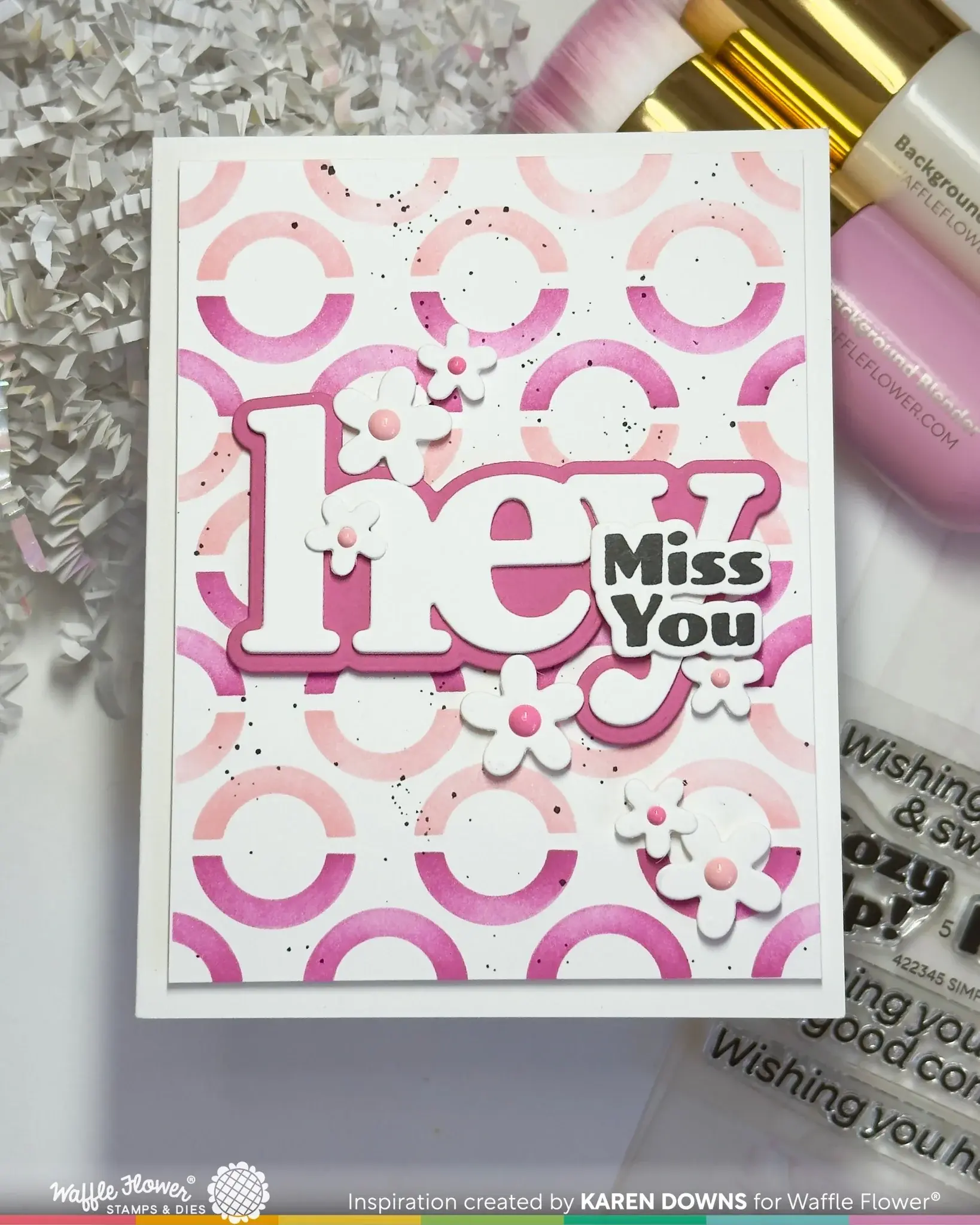 WAFFLE FLOWER WAFFLE FLOWER HAPPY CIRCLES STENCIL SET
