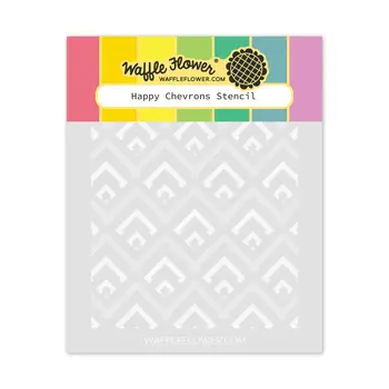 WAFFLE FLOWER WAFFLE FLOWER HAPPY CHEVRONS STENCIL SET