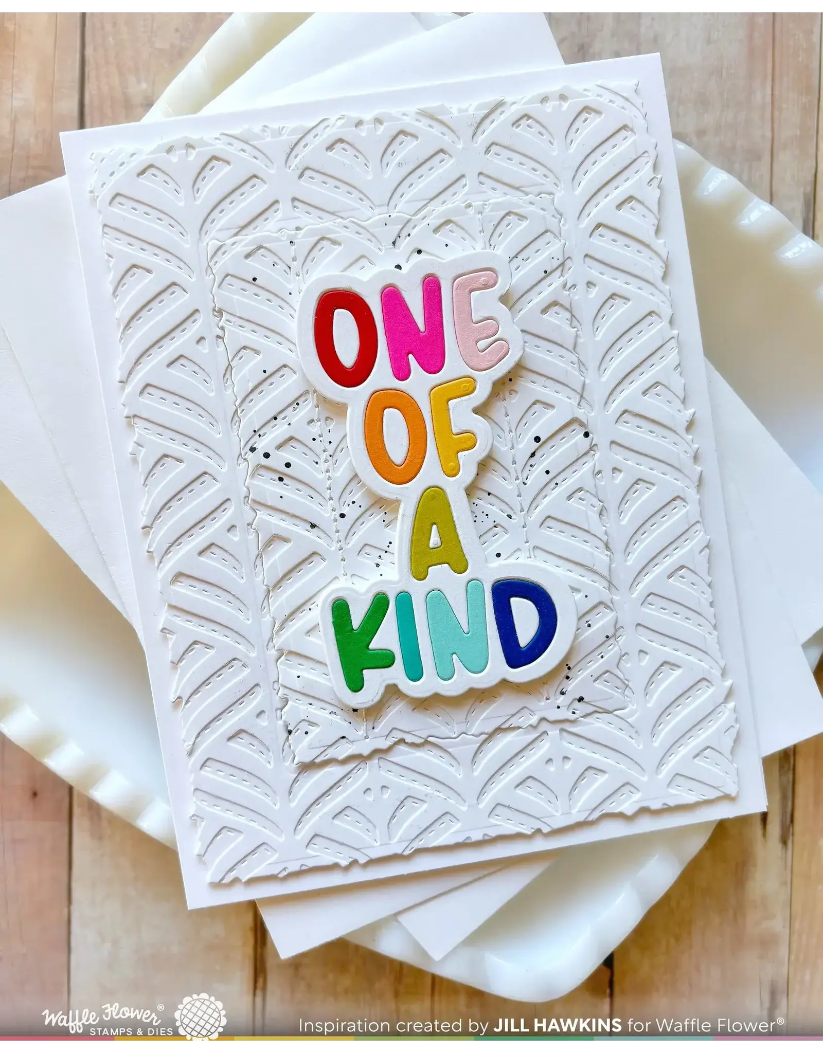 WAFFLE FLOWER WAFFLE FLOWER HAPPY LEAVES TEXTURE DIE