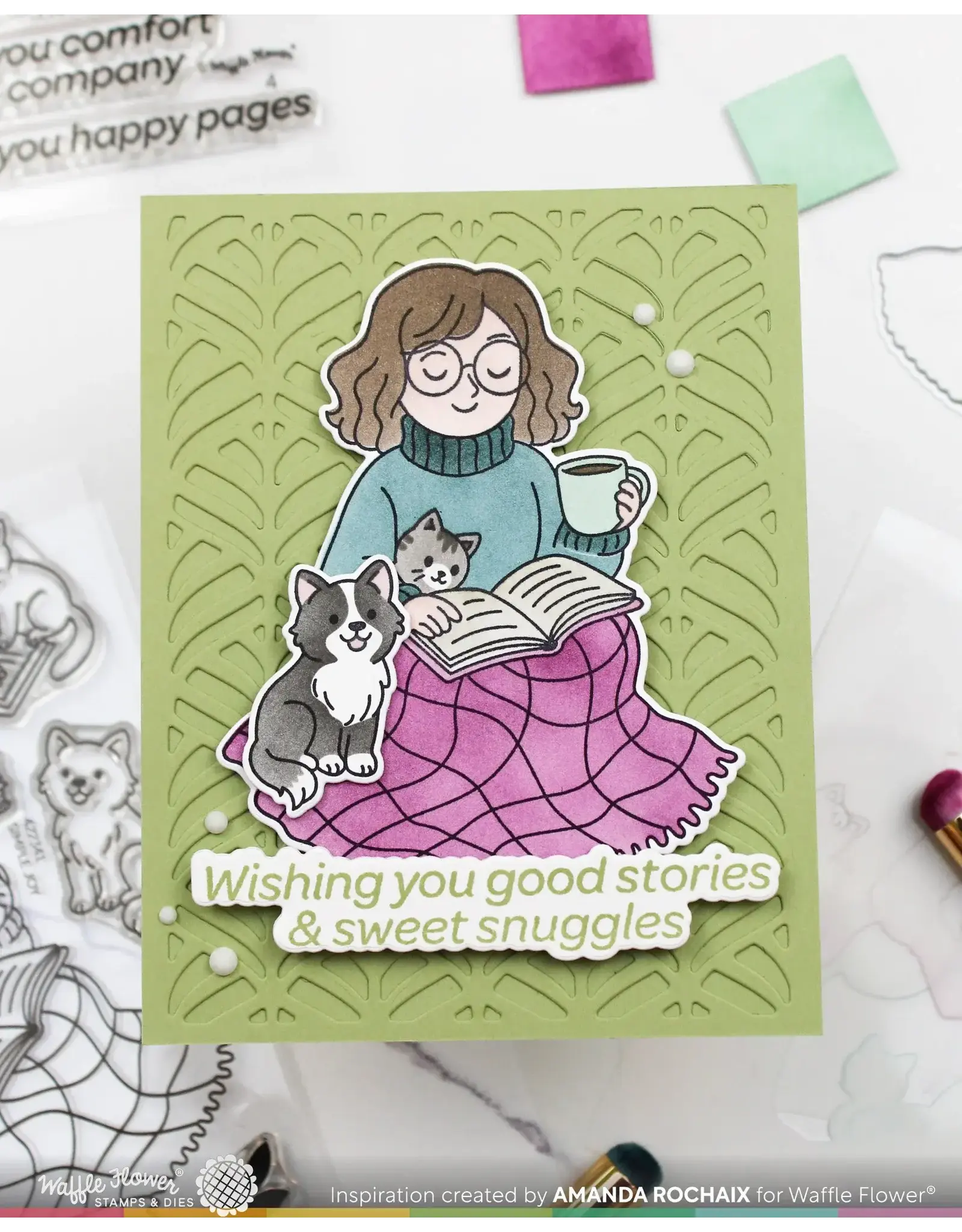 WAFFLE FLOWER WAFFLE FLOWER HAPPY LEAVES PANEL DIE