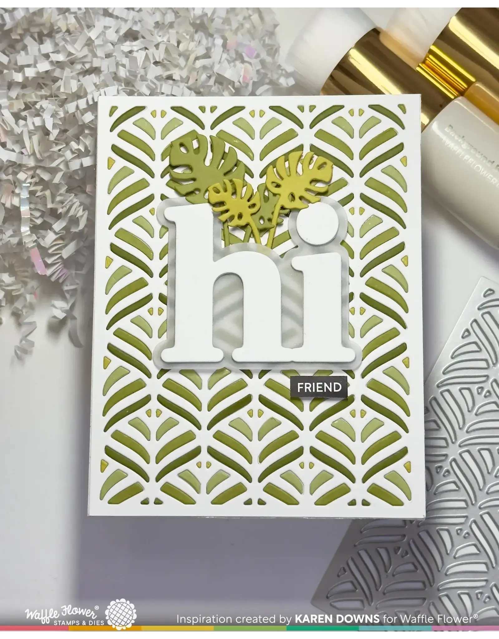 WAFFLE FLOWER WAFFLE FLOWER HAPPY LEAVES PANEL DIE